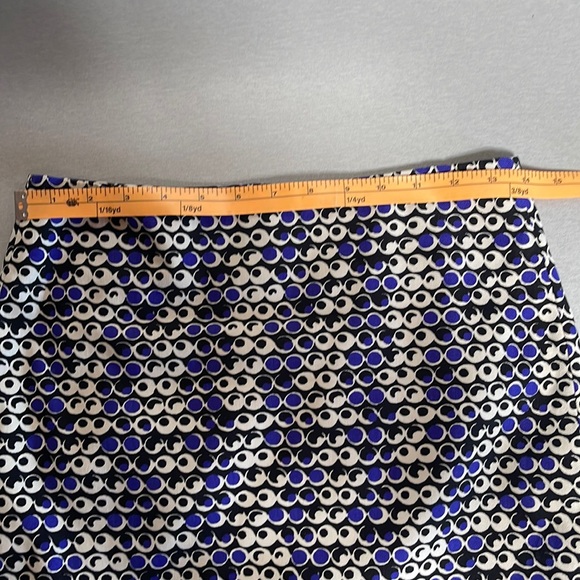 Ann Taylor Petite Black, White, Blue Skirt - Picture 11 of 13